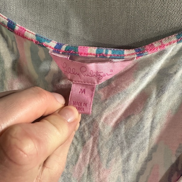 Lilly Pulitzer Paulina Jumpsuit, Size Medium Tiki PinkShake It Up Elastic Summer - Picture 6 of 7